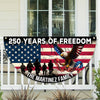 Custom Family Name 250 Years of Freedom Non-Pleated Fan Flag HA75 920364