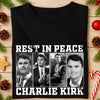 Rest In Peace For Charlie Kirk Memorial Dark Shirt HO82 65732