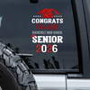 Personalized Congrats Graduation Car Window Decal Sticker HA75 898826