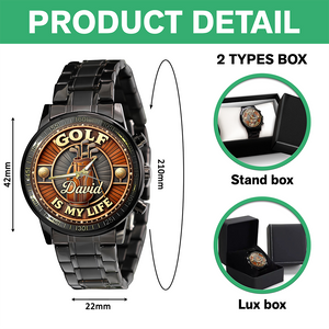 Personalized Name Golf Is My Life Theme Wrist Watch CH07 910208