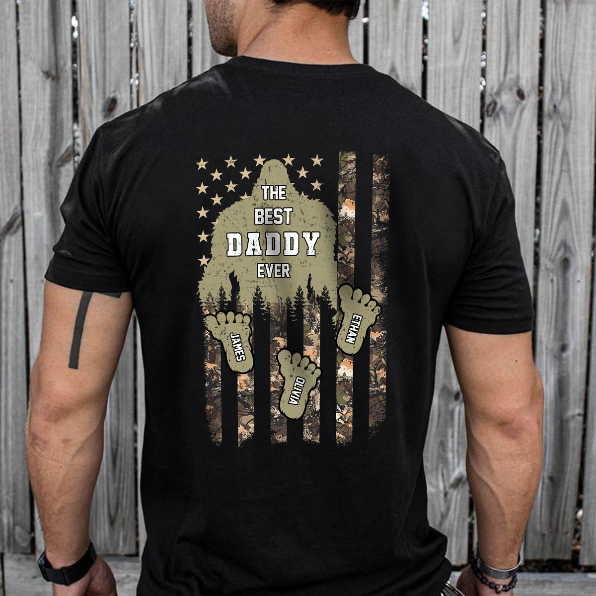 Personalized Camo Flag Dadsquatch Shirt CH07 895878