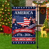 Custom Family Name America 250th Anniversary Garden Flag TH10 898825
