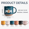Custom Photo Dog Mom Personalized Pottery Mug CH07 899050