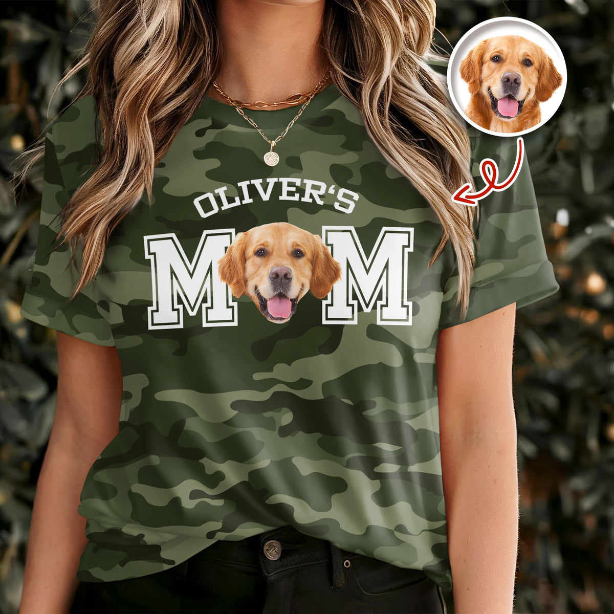 Custom Photo Dog Cat Dad Camo Pattern 3D Shirt Father's Day Gift For Husband, Dad, Grandpa HA75 921398