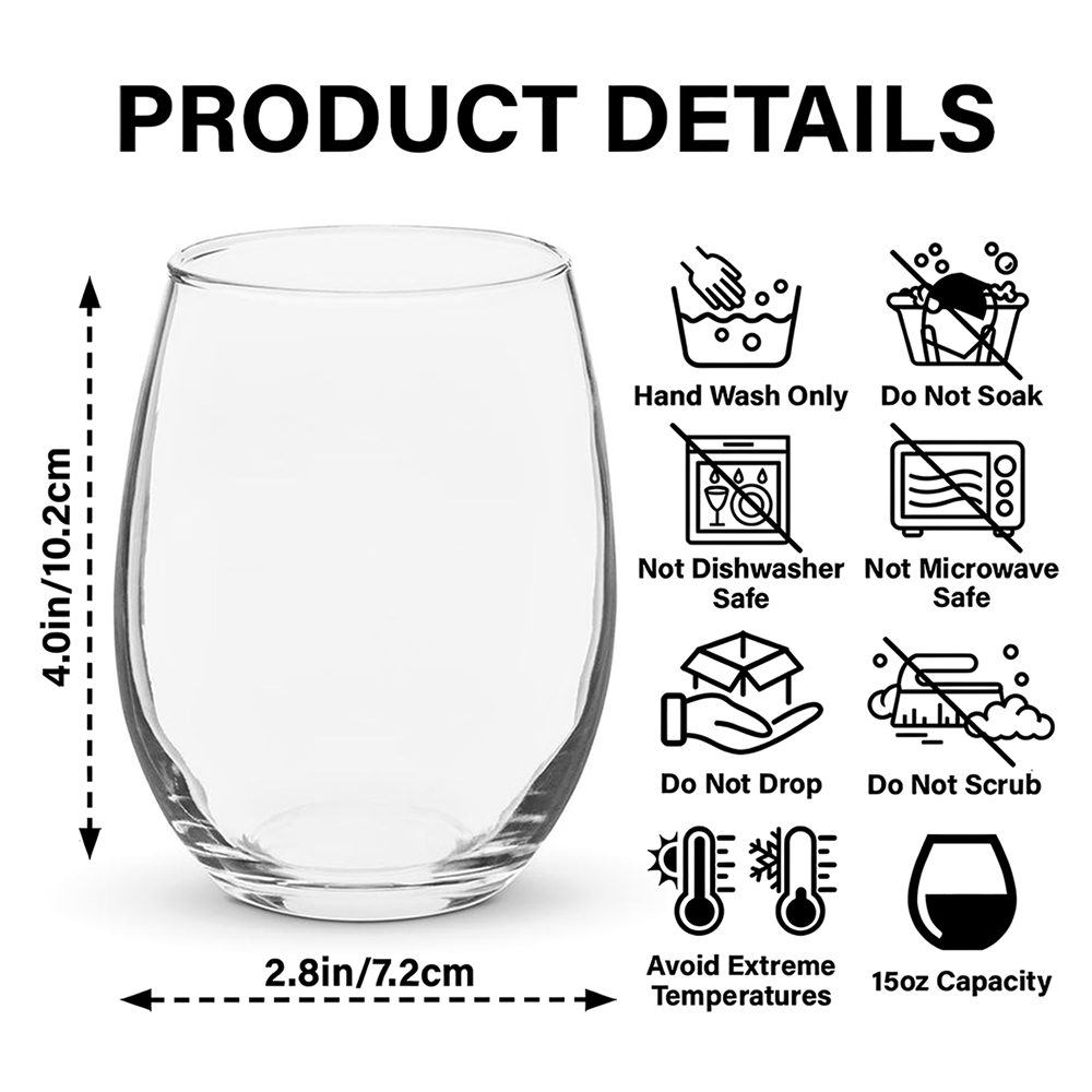 Personalized Graduation With Birth Flower Wine Glass HO82 901830