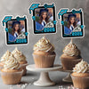 Custom Photo Class of 2026 Glitter Graduation Cupcake Toppers, Personalized Party Decorations CH07 895598