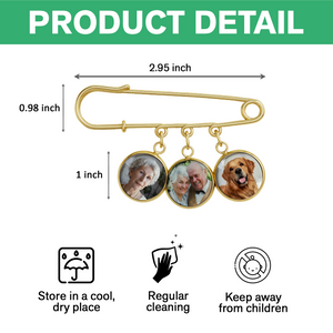 Custom Photo Memorial Boutonniere Lapel Pin Sympathy Keepsake Gift LM32 895539