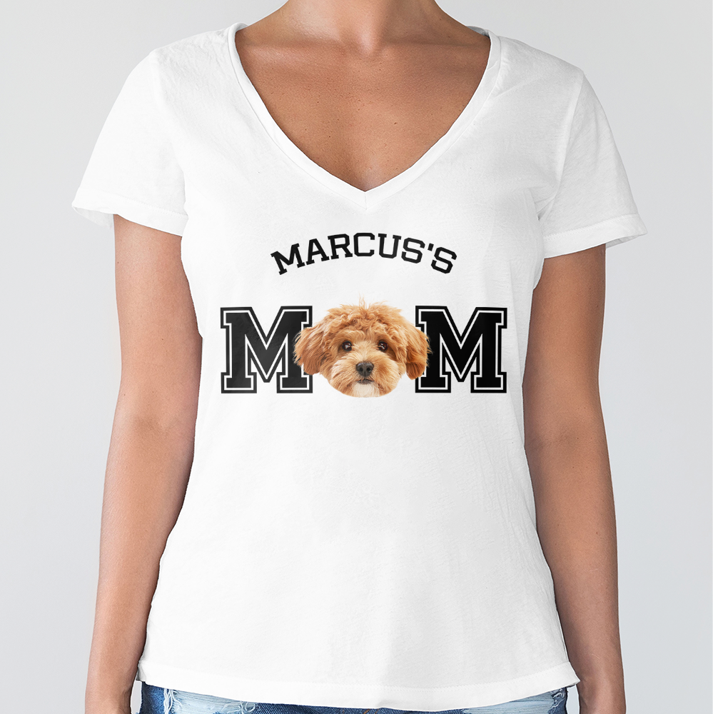 Custom Photo Dog - Dog's Dad, Dog's Mom Bright Shirt HA75 892474