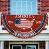 Personalized Family Name America 250th Anniversary Non-Pleated Fan Flag HA75 920286