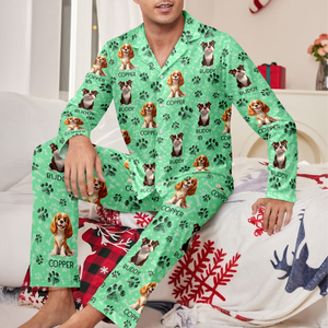 Personalized Dog Clipart With Paw Christmas Pajamas For Dog Lover TH10 896561