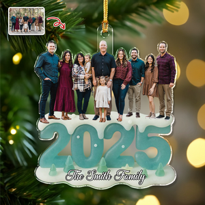 Custom Photo See Through You Family Acrylic Ornament Gift For Mom, Dad, Brother, Sister, Kids HO82 900208