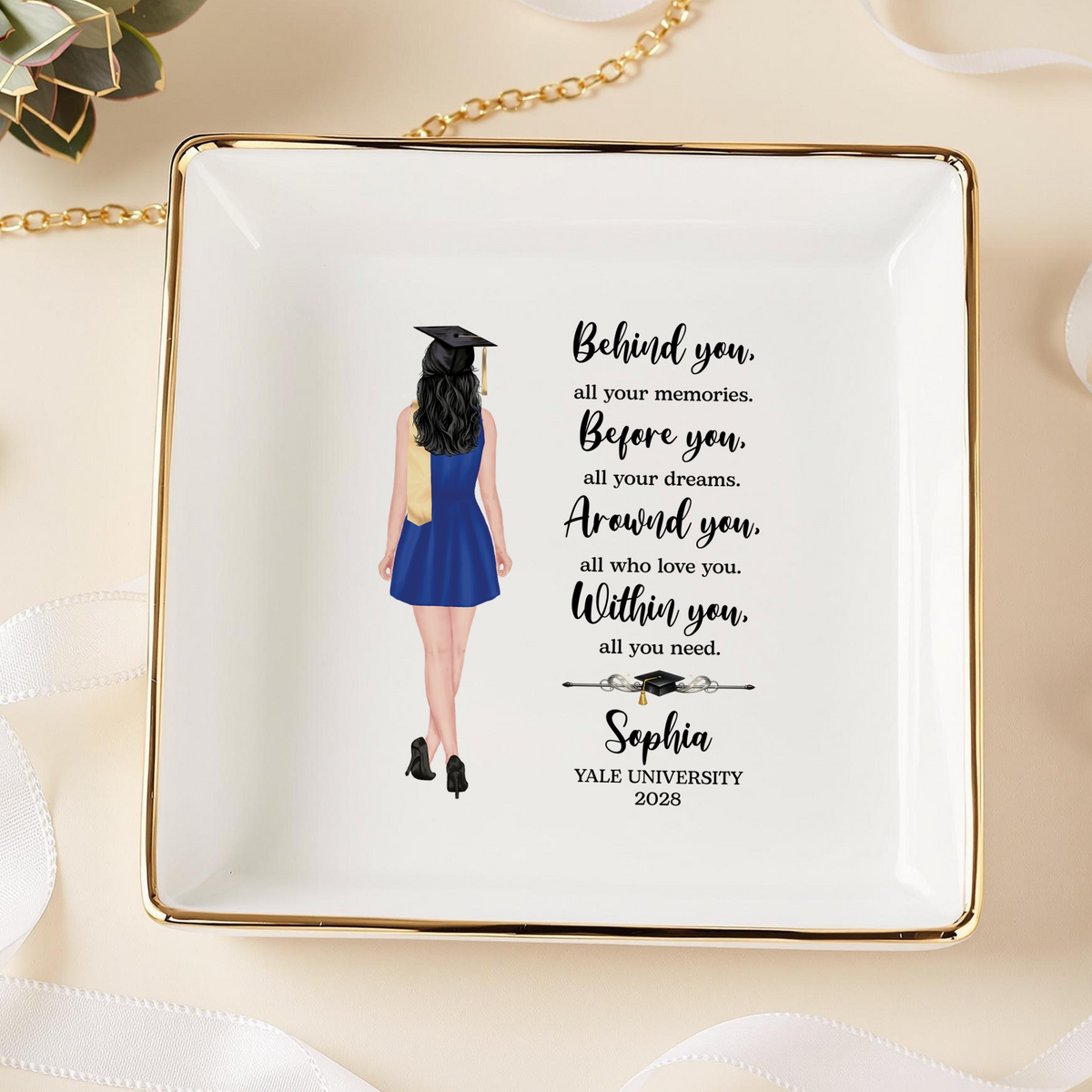 Personalized Graduation Jewelry Dish Class of 2026 Gift for Her HO82 901650