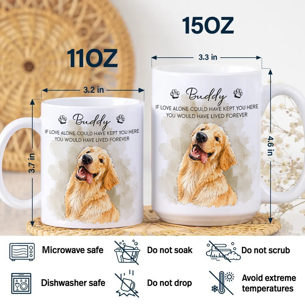 Custom Photo Pet Watercolor White Mug Loss Of Pet Gift CH07 180280