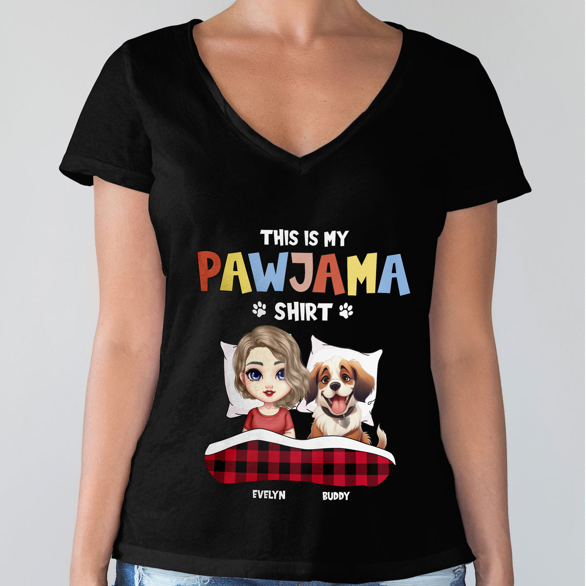Personalized This is My Pawjama Shirt Gift for Dog Lovers LM32 893885