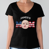 Custom Photo Kid - Kid's Dad US Flag Dark Shirt HA75 892426