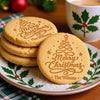 Personalized Family Name Merry Christmas With Christmas Tree Cookie Stamp - Holiday Baking Gift For Family HA75 919604