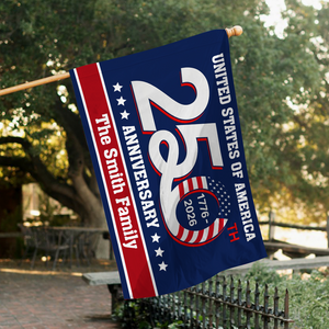 United States of America 1776-2026 250th Anniversary - USA Semiquincentennial Patriotic Outdoor House Flag CH07 910186