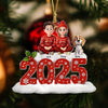 Personalized You, Me & The Dog Christmas Acrylic Ornament Christmas Gift HA75 897974