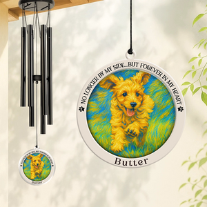 Custom Dog Art Photo If Love Could Have Saved You Memorial Acrylic Wind Chimes LM32 893925