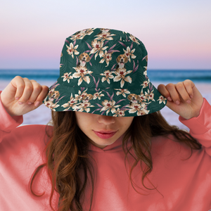 Custom Photo For Dog Lovers With Lily Flowers Bucket Hat HA75 892600
