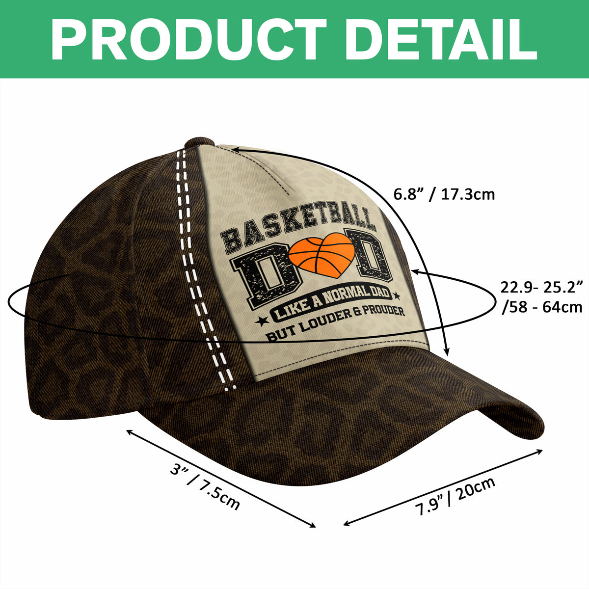 Personalized Sports Mom, Dad - Like A Normal But Louder & Prouder AOP Cap LM32 899239