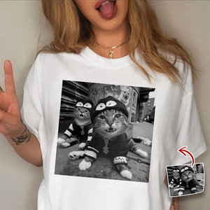 Custom Photo Funny Cat Gang Comfort Shirt For Cat Lovers TH10 896149