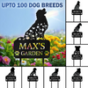 Custom Name Dog Garden Grave Marker - Personalized Pet Memorial Garden Stake HO82 902184