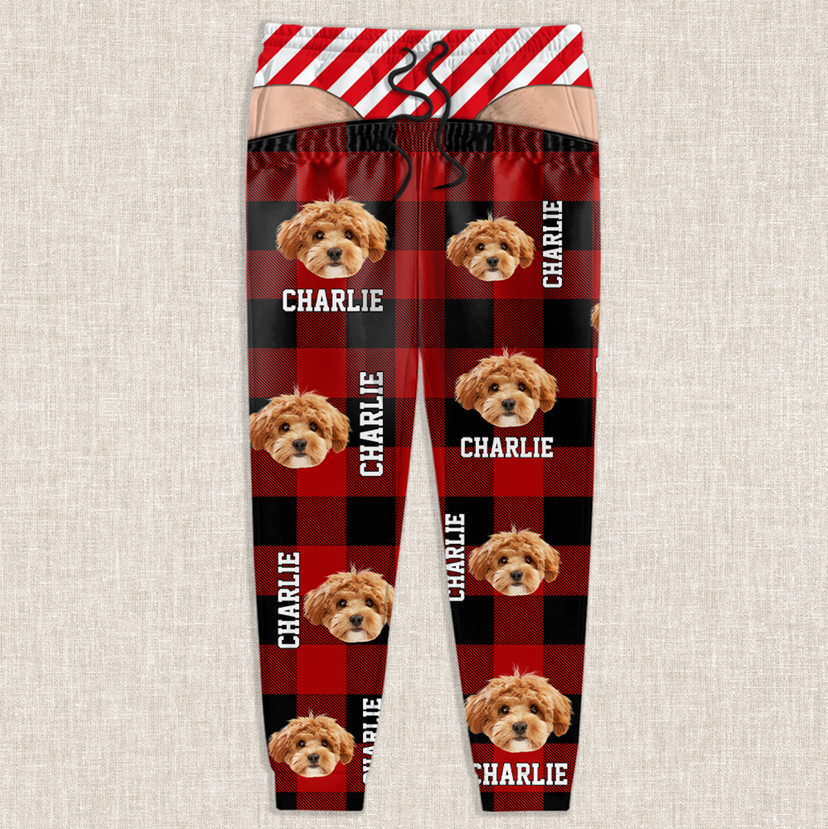 Custom Pet Photo Funny Sweatpants Christmas Birthday Gifts For Husband, Son, Grandson, Brother, Grandpa, Dad TH10 170671