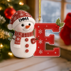 Little Snowman Joy with Initial Letter - Personalized Acrylic Ornament LM32 895963