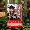Custom Photo Class Of 2026 Colorful Disco Style Personalized Graduation Garden Flag HA75 920458