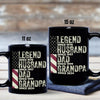 Personalized Legend Husband Dad Grandpa Black Mug TH10 892939