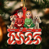 Family Marshamallow Acrylic Ornament Personalized Gift For Dog Lovers HO82 900130