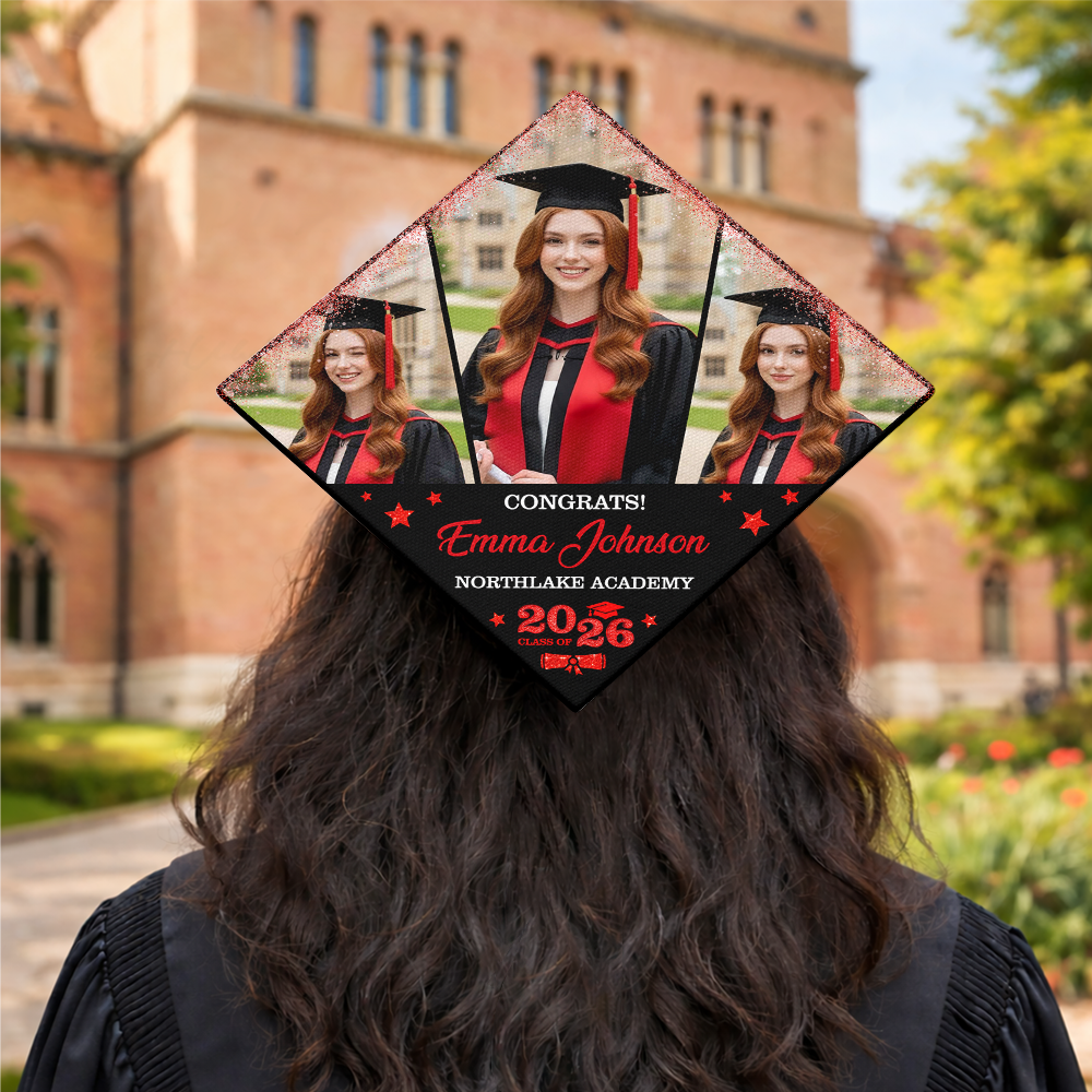 Custom Photo Class of 2026 Graduation Cap Topper Graduation Gift CH07 910890