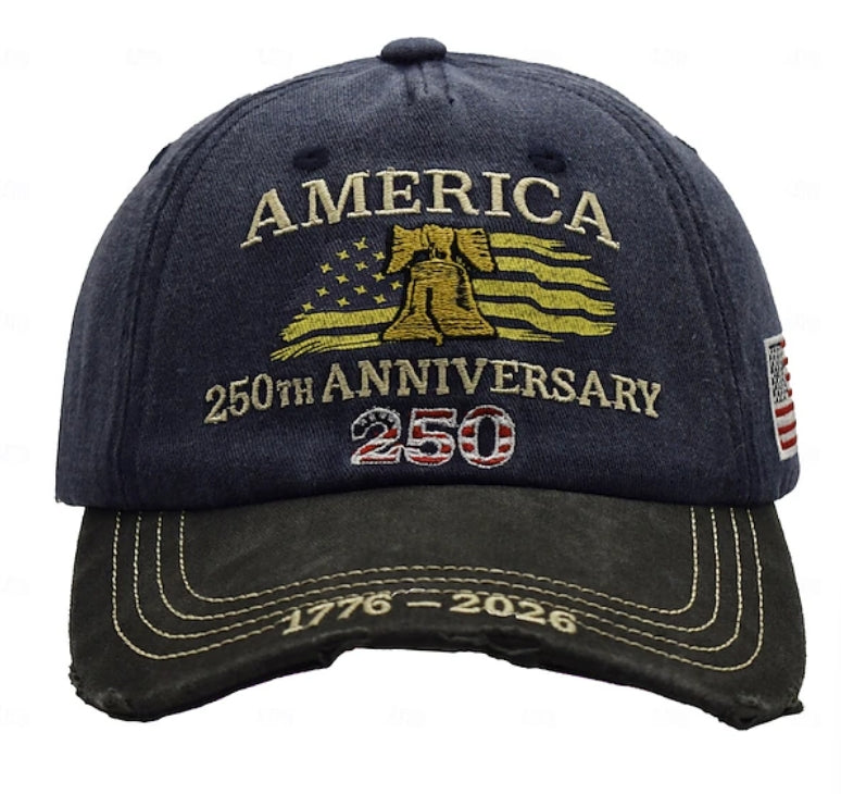 Bald 250th Anniversary 1776 2026 USA Embroidered Cap LM32 669027