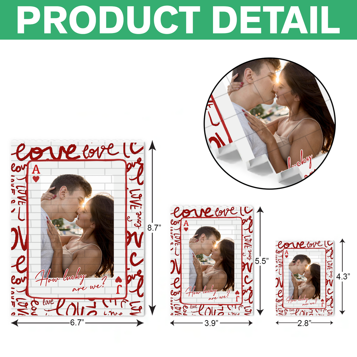 Custom Photo Couple Our Story Building Brick Blocks HA75 921870