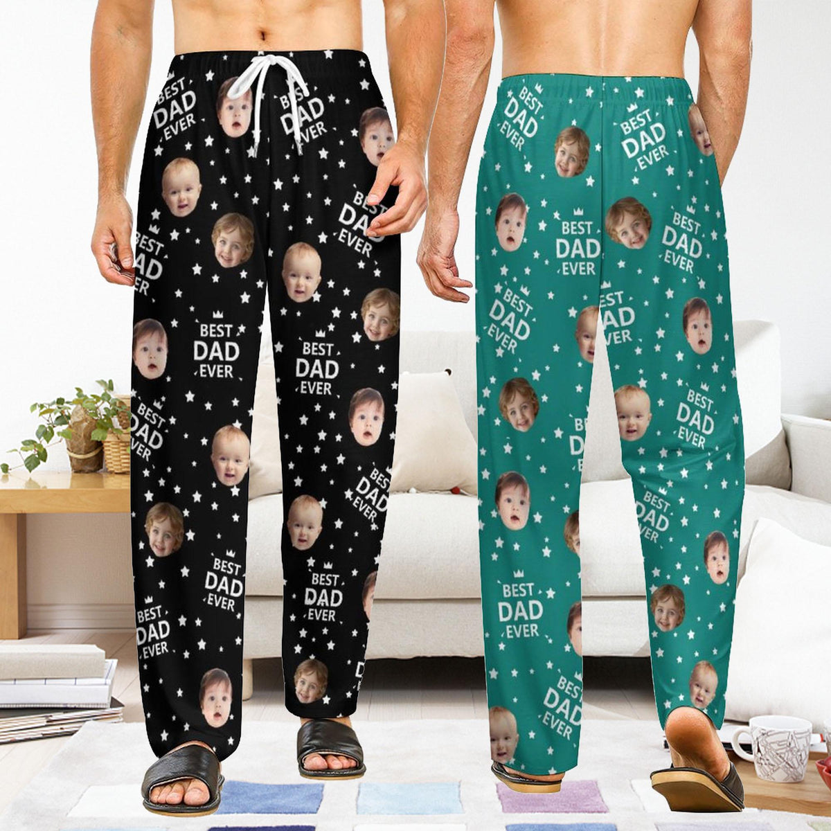 Custom Face Pajamas Best Dad Ever - Father's Day Gifts for Dad, Family Gift LM32 668983