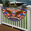 Custom Family Name America 250th Anniversary Non-Pleated Fan Flag HA75 921072