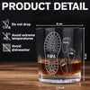 Personalized We're Following Your Footsteps Father Whiskey Glass LM32 893553