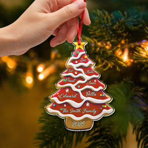 Personalized Family Christmas Tree Acrylic Ornament LM32 895519