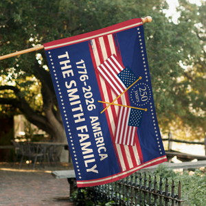 America 250 Years Anniversary Custom Family Name House Flag CH07 910188