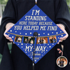 Custom Photo I’m Standing Here Today Because You Helped Me Find My Way Graduation Cap Topper HA75 920610