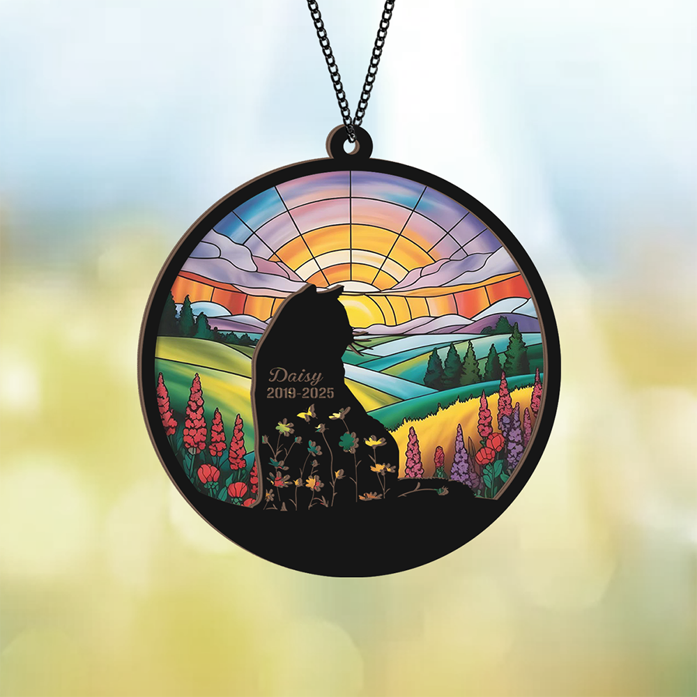 Custom Cat Memorial Suncatcher For Cat Lovers TH10 894309