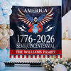 Personalized 250 Years Semiquincentennial | Happy 250th Birthday USA Flag | America 250th Anniversary Backdrop TH10 896573