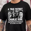 Justice for Charlie Kirk - Prayers Up Charlie Dark Shirt HA75 64418