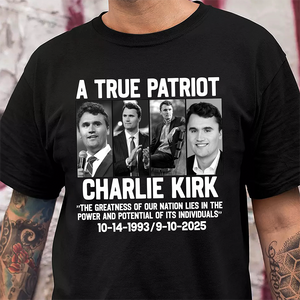 Justice for Charlie Kirk - Prayers Up Charlie Dark Shirt HA75 64418