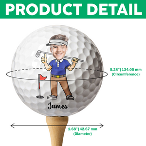 Custom Funny Face Golf Ball Perfect Gift for Golf Lovers HA75 898556