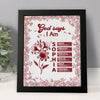 Custom Name Letter And Flower Toile De Jouy Style God Says I Am Picture Frame LM32 895395