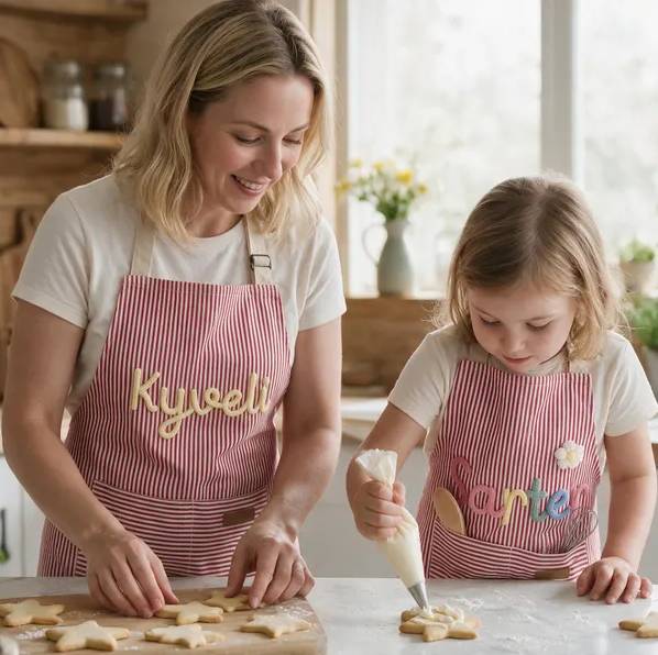 Personalized Cooking and Painting Apron With Pocket - Family Aprons, Birthday Gift HO82 904292