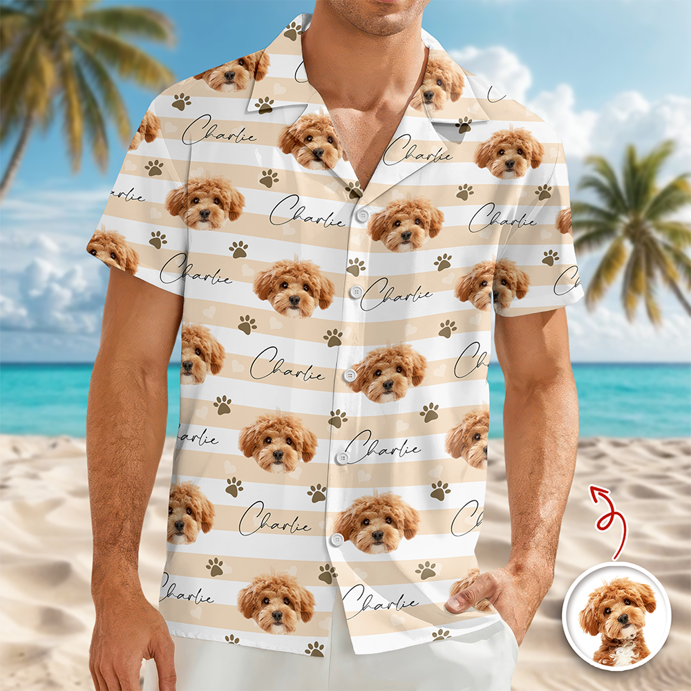 Custom Dog Cat Photo Hawaii Shirt Gift for Pet Lovers TH10 169359