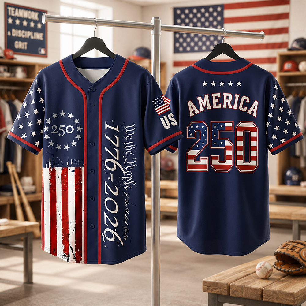 Personalized We The People US 250 1776-2026 America Flag Baseball Jersey CH07 911300